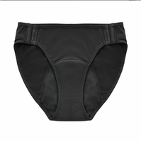 Culotte d'époque anti-fuite à 5 couches 3XL noire unique pour femmes