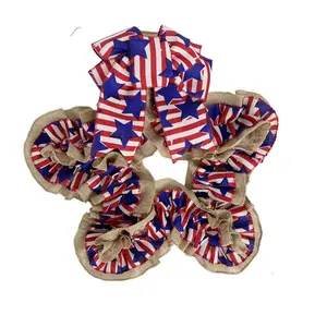 American National Day Independence Day 33cm Handmade Wreath For Home Front Door