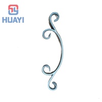 Accesorios en forma de flor de hierro para puerta, escalera, valla, montaje fácil de soldar, servicio de modelado 3D disponible