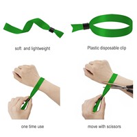 Pulseras de Transferencia Térmica de Poliéster Personalizables Desechables Hechas a Mano para Entradas a Eventos/Conciertos en Shenzhen con Código QR