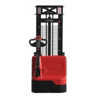 Gerbeur électrique avec double palettes 1.2T 1.5T Gerbeur avec levage initial Max 3m 3.5m Chariot élévateur électrique