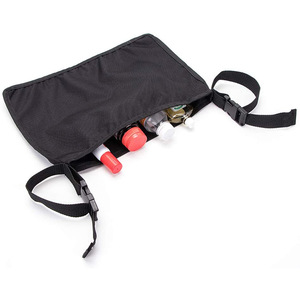 Wheelchair Storage Bag Black 3D Waterproof For Manual Wheelchair With Bottle Holder And Side Pockets - Product Image 2