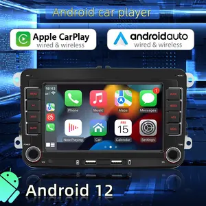 2Din Car Radio Android For Volkswagen Golf 5 6 Polo Passat B6 B7 CC Skoda Jetta Universal Multimedia Carplay Wifi GPS Navigation