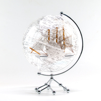 Globe terrestre lumineux à commande tactile de 25 cm, décoration pour la maison, jouet éducatif pour enfants, globes terrestres