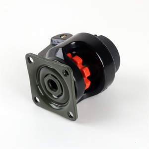 Schwarze Nivellier-Lenkrolle für Werkbänke, 40 mm Schwerlast-Lenkrollen 6 Zoll Schwenkbar, 4 Zoll Nylon-Lenkrollen 200 kg Orange - Product Image 6