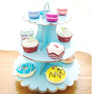 促销瓦楞纸板展示架糖果和食品的分层托盘支架 - Product Image 5