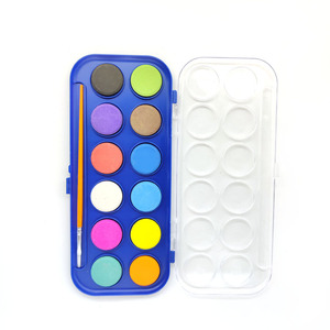 Prix d'usine – Lot de 12 aquarelles sèches solides avec pinceau pour artistes, idéal pour la peinture sur toile ou papier - Product Image 6