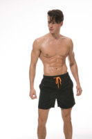 Short de bain décontracté pour homme grande taille, imperméable, respirant, avec cordon de serrage, 100 % nylon, séchage rapide, tissé, taille mi-haute, écologique