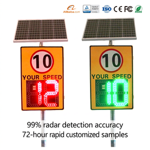 Display a LED di alta qualità per il traffico portatile Radar segnale di velocità rilevatore di velocità Radar solare Radar sensore di velocità segni di limite di velocità - Product Image 1