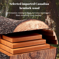 Sauna Portátil de Infrarrojos KLAFIN para 2-4 Personas, de Madera de Hemlock, Moderna, con Vaporizador