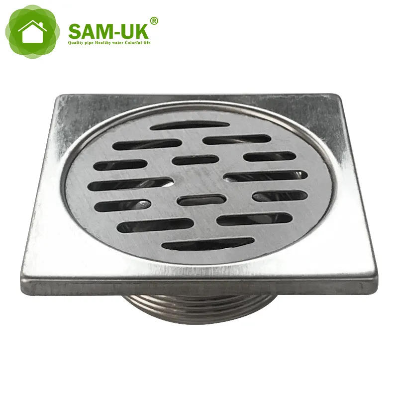 brushed gold pop up bathroom grate trap heavy ss duty abs conceal shower room floor drain black