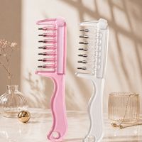 Brosse de massage du cuir chevelu portable à dents larges pour traitement de croissance capillaire, applicateur d'huile essentielle avec logo personnalisé OEM