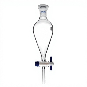 Entonnoirs de séparation en forme de Squibb avec bouchon en PE, entonnoir de séparation conique en borosilicate pour usage en laboratoire - Product Image 2