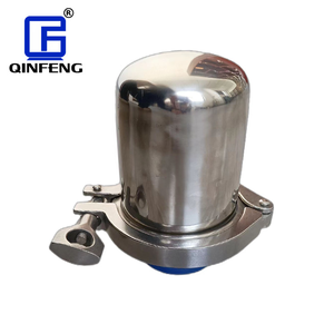 صحي من الفولاذ المقاوم للصدأ عالي الجودة ثلاثي المشبك متنفس فلتر الهواء خزان تنفيس جهاز تنفس التنفس صمام صحي لإطلاق الهواء - Product Image 3