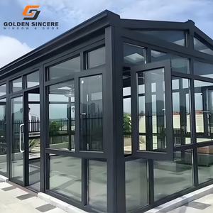 Chambre en verre personnalisée GS Premium avec rideaux de confidentialité et système d'éclairage d'ambiance pour la relaxation en plein air - Product Image 3