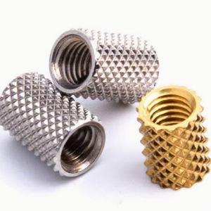 Écrou fileté moleté Sinhoo M2-M8 en laiton/nickelé à insertion thermique pour pièces en plastique d'impression 3D, applications médicales et minières - Product Image 2