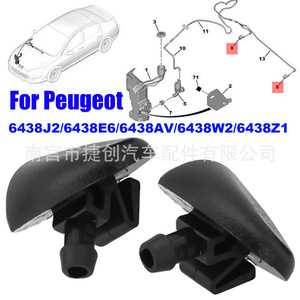 Buse de lave-glace Peugeot 6438Z1 mécanique pour 206 207 307 407 - Product Image 4