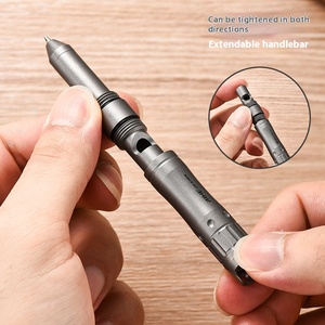 PioneerEDC Juego de Bolígrafos con Silbato de Aleación de Titanio, Silbato Duradero con Cabeza de Silicona para Entrenadores, Campismo, Senderismo, Teléfonos Móviles y Tabletas, Bolígrafo EDC - Product Image 1