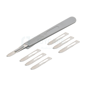 Lâmina de Faca de Aço Inoxidável para Uso Médico Estéril com Marca CE, Lâminas de Escalpelos Cirúrgicos Descartáveis de Aço Carbono - Product Image 4