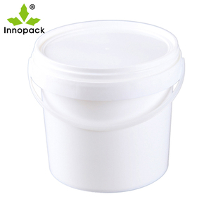 Barils ronds en PP blanc de 5 L de bonne qualité avec poignée, seau à peinture rond en plastique de 5 litres à vendre - Product Image 4