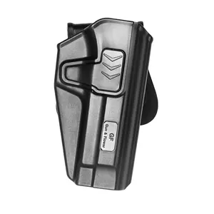 Gun&flower Wholesale Universal Gun Holster Accessories Quick Release New Design Black Polymer Tactical Gun Holster