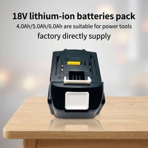Batterie de perceuse sans fil rechargeable XMX <span class=keywords><strong>18V</strong></span> 4000mAh 72Wh Lithium Noir & Rouge Cathode LiNiMnCoO2 Compatible BL1840 BL1850 - Product Image 1
