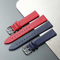 Bracelets de montre en cuir véritable NYY, respirants, de 8 mm à 24 mm, couleurs noir, marron, bleu, rouge, blanc et rose pour montres