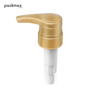 Pompe à lotion à buse plate et interrupteur fileté — Tête de pompe à pression en plastique PP, tête de pompe en plastique pour shampoing et gel douche - Product Image 1