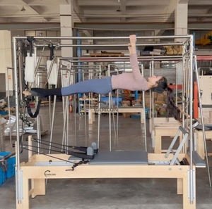 Cadillac Reformer de alta calidad y cuerpo de madera para culturismo con banda de resistencia y trapecio - Product Image 5