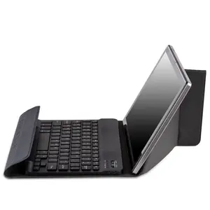 磁性盖平板电脑保护壳可折叠便携式通用10.1英寸平板电脑外壳，带无线BT键盘