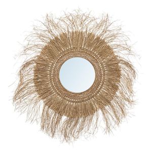 Espejo decorativo de alta calidad hecho a mano con diseño moderno para pared del hogar, de estilo vintage, hecho en Vietnam, material de ratán - Product Image 1