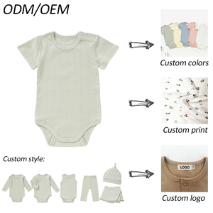 低起订量透花针织连体衣 OEM 工厂男女通用夏季婴儿连体衣 - Product Image 6