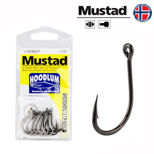 Anzuelo de pesca Mustad Sturgeon 10827, anzuelo de placa de hierro afilado químicamente para pesca de fondo en lagos - Product Image 5