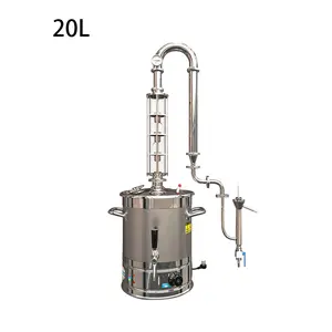 20L plug-in copper core rectifying tower type household small distiller for whiskey brandy machine