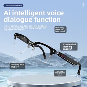 Occhiali Smart <span class=keywords><strong>per</strong></span> Traduzione AI Istantanea in 100 <span class=keywords><strong>Lingue</strong></span>, Barra di Traduzione <span class=keywords><strong>per</strong></span> Android, Ascolto Musica e Chiamate - Product Image 2