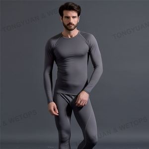 <span class=keywords><strong>Intimo</strong></span> termico invernale da <span class=keywords><strong>uomo</strong></span> <span class=keywords><strong>caldo</strong></span> primo strato mutande da <span class=keywords><strong>uomo</strong></span> Set pantaloni lunghi Johns in pile ad asciugatura rapida - Product Image 5
