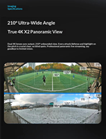 Caméra de suivi AI 4K WiFi étanche professionnelle MatchMate Q1 pour l'enregistrement vidéo de sports, football, basketball