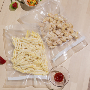 Bolsas de almacenamiento al vacío <span class=keywords><strong>más</strong></span> grandes con sello de congelador en relieve Jumbo impreso personalizado para alimentos - Product Image 5