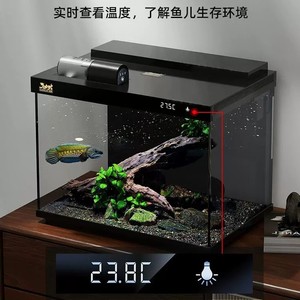 Acuario Sensen Le Golden Scale de Vidrio Ultra Transparente, Modelo 2026, Acuario de Agua Dulce con Filtro Integrado para Peces Dorados - Product Image 2