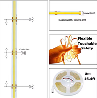 Ruban LED COB 3mm 5mm 8mm RGBW Or Commercial Personnalisable Intelligent Lumière COB Dimmable