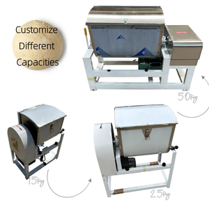 Mélangeur polyvalent Machine à pâte Moulin à farine Équipement de mélange de grillons Mélangeur horizontal Machine à mélanger la pâte à pain - Product Image 1