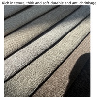 Tissus en chenille 100% polyester tissés unis personnalisés 440 g/m² pour l'ameublement intérieur, usage industriel, marché arabe