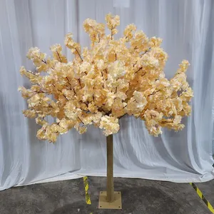 Árbol <span class=keywords><strong>de</strong></span> Flores <span class=keywords><strong>de</strong></span> Cerezo Artificial Naranja Único y Popular, Centro <span class=keywords><strong>de</strong></span> Mesa Floral Decorativo, Árbol <span class=keywords><strong>de</strong></span> Flores <span class=keywords><strong>de</strong></span> Sakura <span class=keywords><strong>de</strong></span> Seda Sintética - Product Image 3