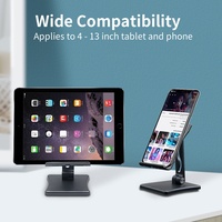 Support de tablette iPad en gros, accessoires de bureau, support pliable et réglable en alliage d'aluminium, étanche et portable