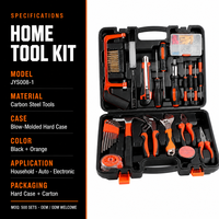 Ensemble d'outils à main pour la maison, kit d'outils de réparation, multifonction, étui rigide, entretien domestique, OEM personnalisable