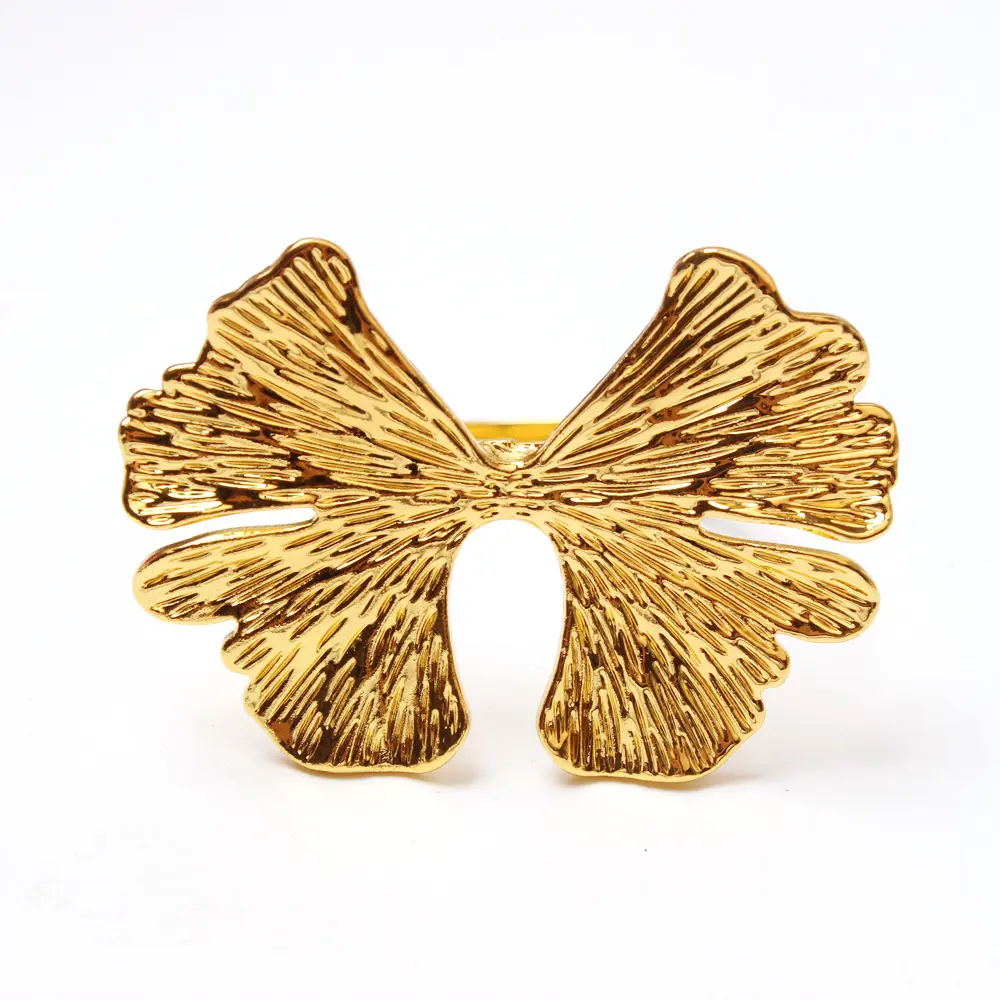 Wholesale Wedding metal gold plated napkin ring