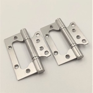 Charnière papillon brossée de 4 pouces en acier inoxydable avec roulement à billes, silencieuse et dissimulée, avec vis pour <span class=keywords><strong>porte</strong></span> intérieure en <span class=keywords><strong>bois</strong></span> de chambre - Product Image 3