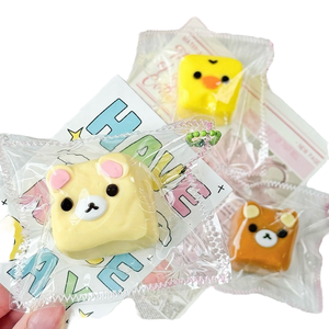 SM Food-grade Silicone Bear Cube Pendant Wholesale Toy Bag Hanging Stress-relieving Gift for 14 Years & up - Product Image 1