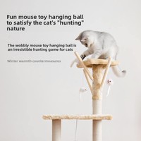 Produit phare en gros : Arbre à chat écologique tout-en-un, multi-niveaux, avec griffoir et zone de saut spacieuse