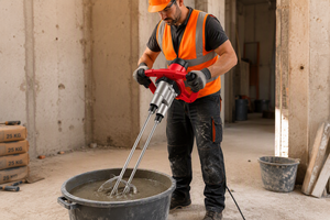 Mezcladora Eléctrica Industrial <span class=keywords><strong>de</strong></span> Doble Varilla <span class=keywords><strong>de</strong></span> 1600W, Velocidad Variable, Certificación CE, Soporte OEM, <span class=keywords><strong>Agitador</strong></span> <span class=keywords><strong>de</strong></span> Mortero, <span class=keywords><strong>Cemento</strong></span> y Masilla - Product Image 5